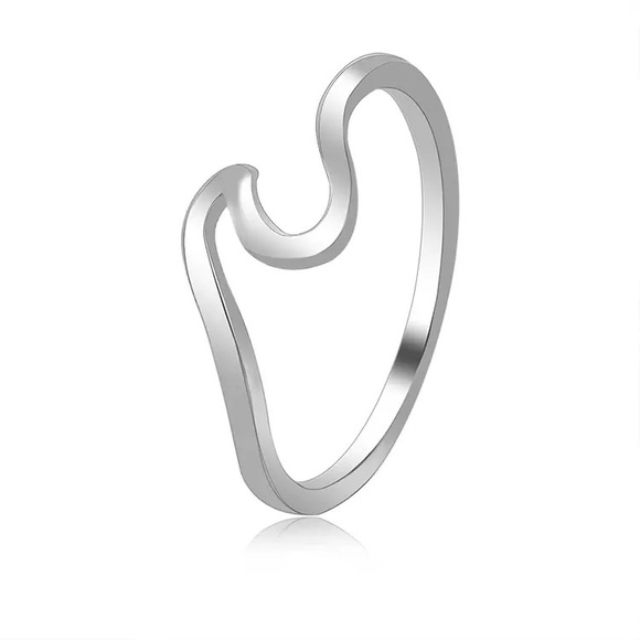 l a s t   one | silver wave ring ✰ - Picture 3 of 5